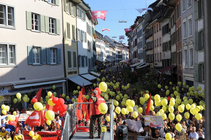 Eindrückliche Demonstration des Staatspersonals in Liestal